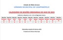 Calendário das Sessões Ordinárias do ano de 2023.