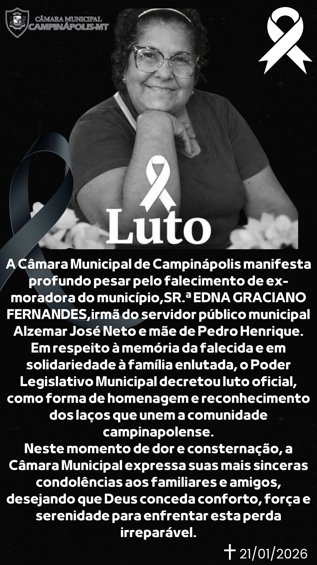 DECRETO DA PRESIDÊNCIA Nº 01 DE 21 DE JANEIRO DE 2026