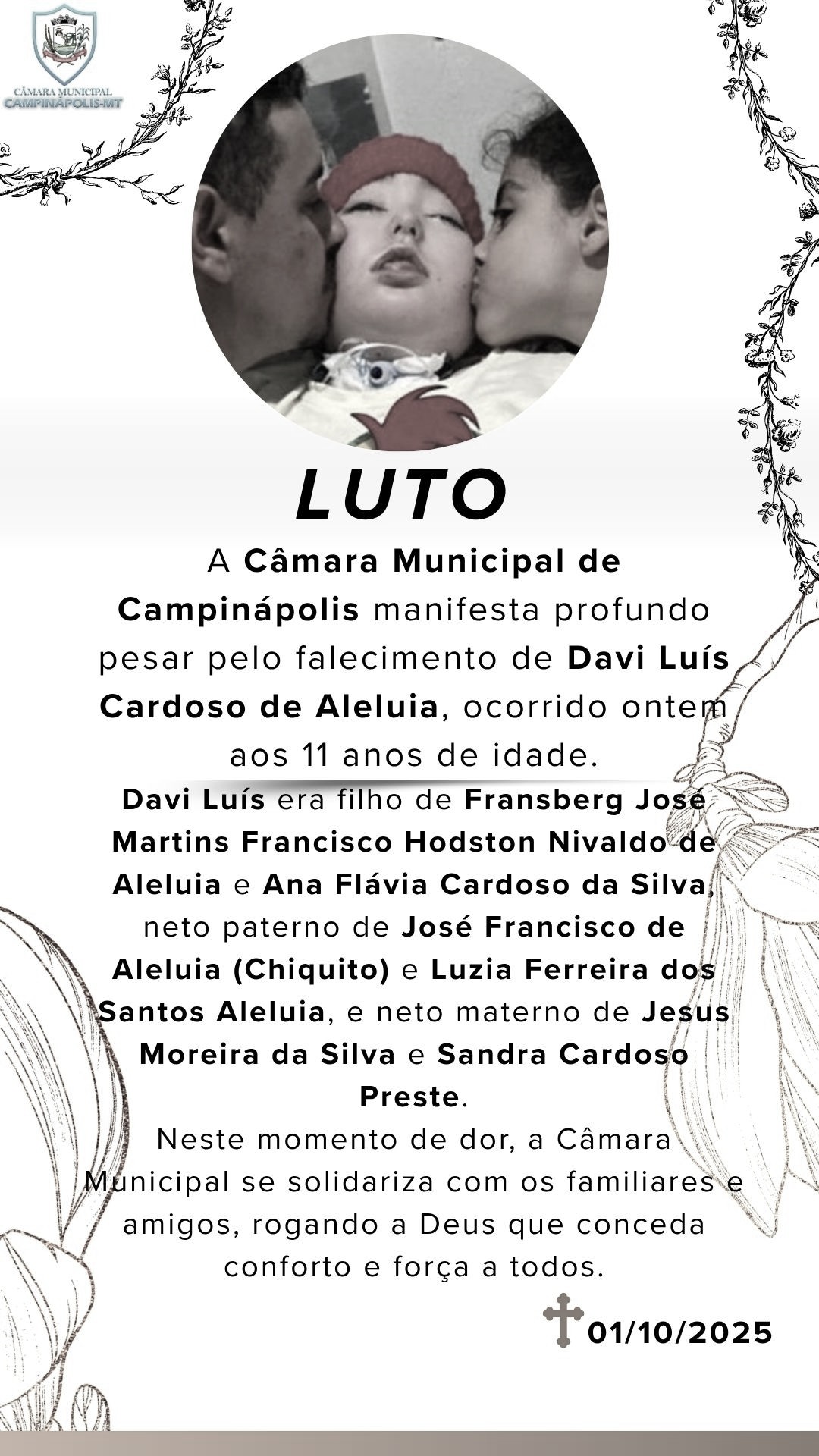 DECRETO DA PRESIDÊNCIA Nº 29 DE 02 DE OUTUBRO DE 2025